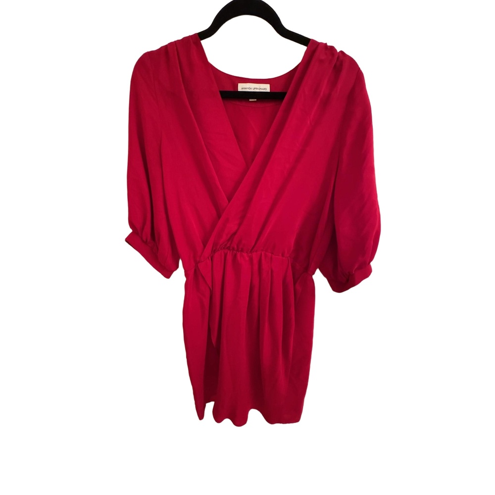 Amanda Uprichard Ruby Wrap Mini Dress